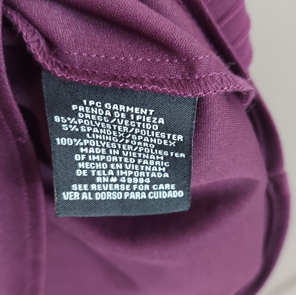 R&M Richards Sleevles  Purple Dress 14 - Picture 3 of 6